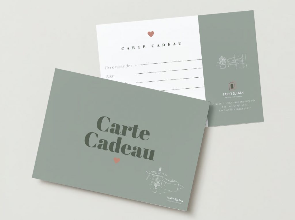 Carte cadeau - Fanny Guegan Architecte d'intérieur et décoratrice en Seine-et-Marne, Val d'Europe - Ile-de-France et ailleurs sur demande 