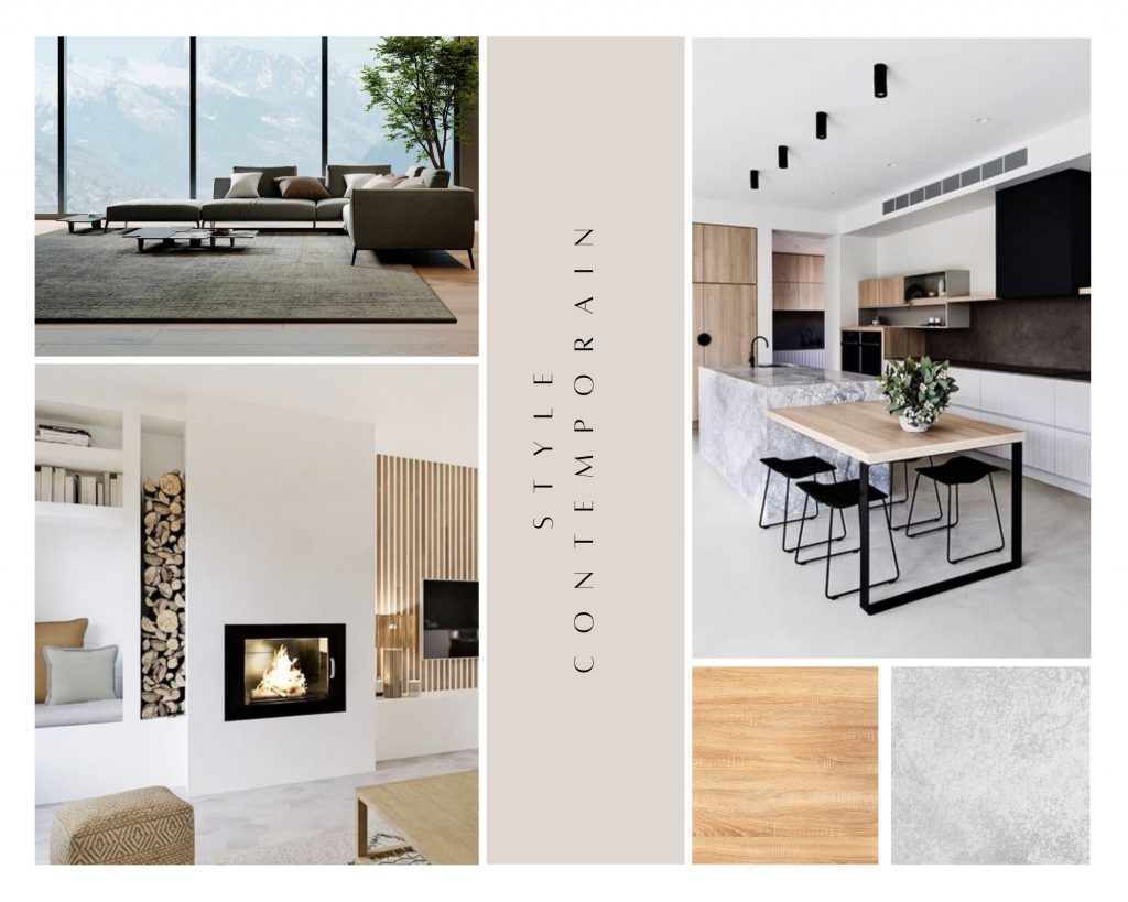 Moodboard style contemporain . Des idées déco à portée de main. Explorez nos moodboards déco pour créer un intérieur qui vous ressemble. Fanny Guegan Décoratrice au Val d'Europe en Seine-et-Marne.