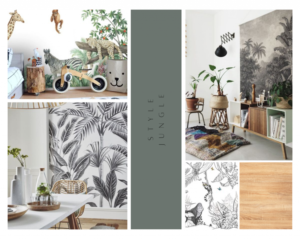 style jungle decoration papier peint exotique homedeco trouver son style 