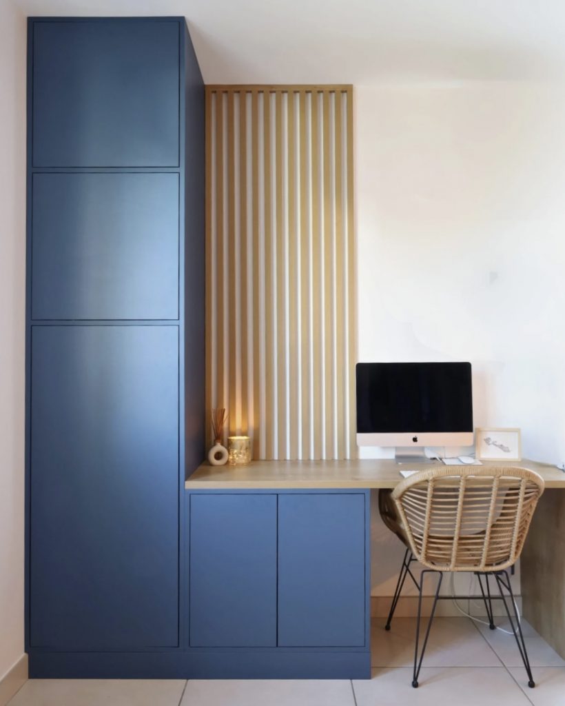 amenagement-renovation-meublesurmesure-bureaux-surmesure - Paris - Val d'Europe - Chessy - Serris - lagnysurmarne - chantier-travaux-projet-decoration-agencement-architecture-interieure-agence-meublebleu-bleu-aménagementcoinbureau - coinbureau - claustras - Fanny- Guegan 1