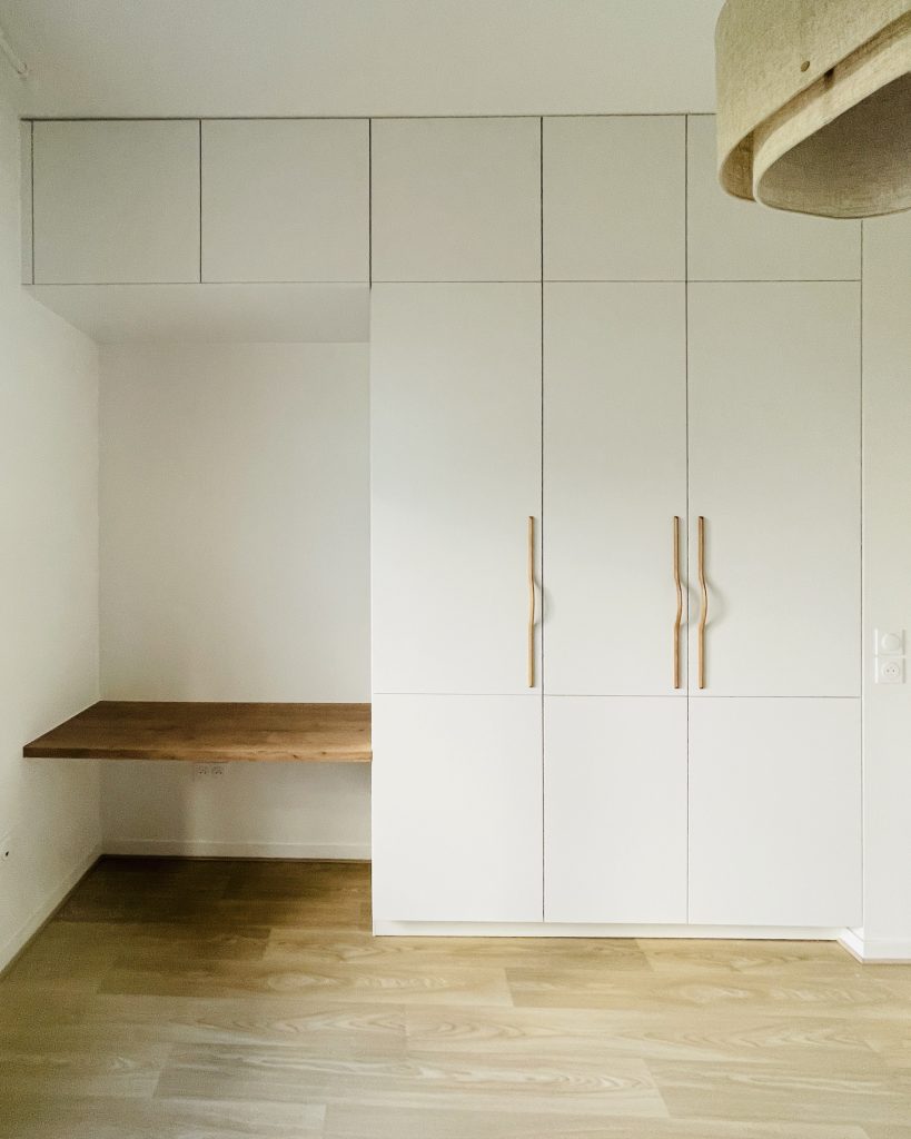 amenagement-renovation-vefa-homestaging-decoration-interieur-projet-travaux-Paris-Val d'Europe-Chessy-Serris- lagnysurmarne - chantier-travaux-projet-decoration-agencement-architecture-interieure-agence-optimisation-espaces-couleur-rangements-aménagement-agencement-conception-renovation-intérieur-chaleureux -Fanny-Guegan-architecte-intérieur-décoratrice