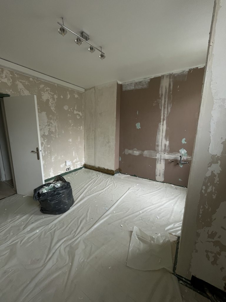 avant la rénovation de l'intitut pendant les travaux 