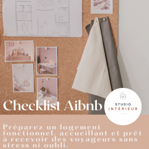 Checklist Airbnb - location courte durée - Les indispensables pour accueillir vos voyageurs